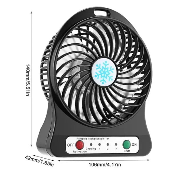 Mini Portable USB Rechargeable Fan